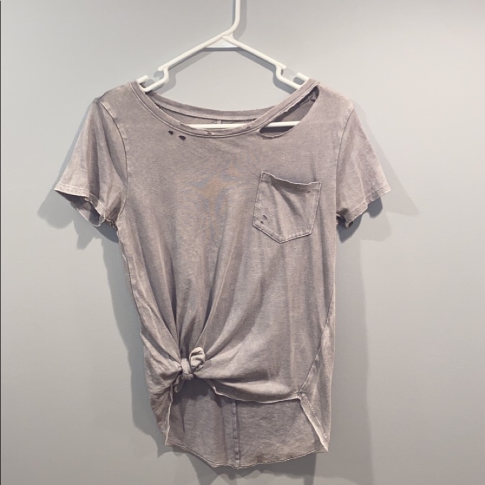Cute distressed tee from hollister